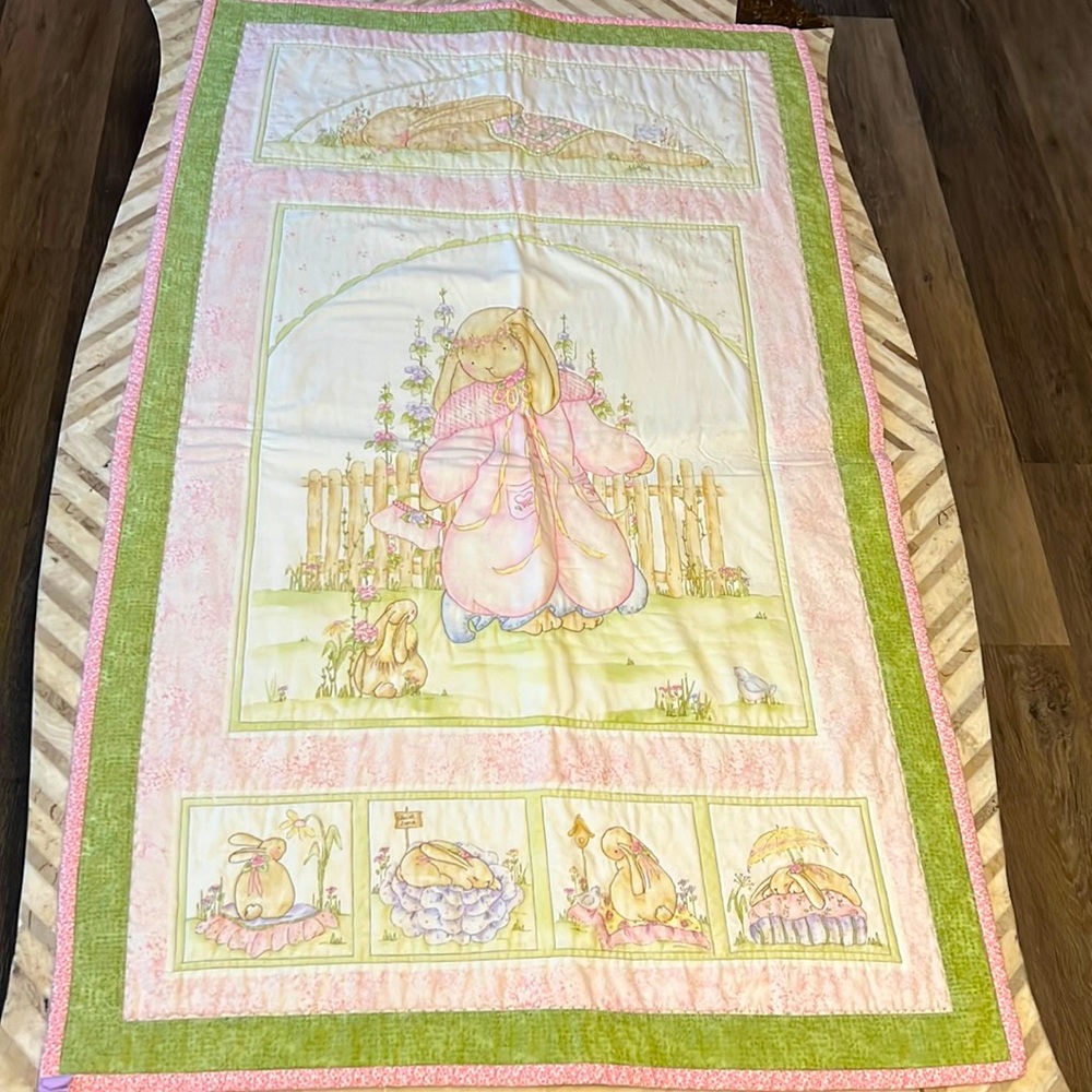 Baby girl crib blanket